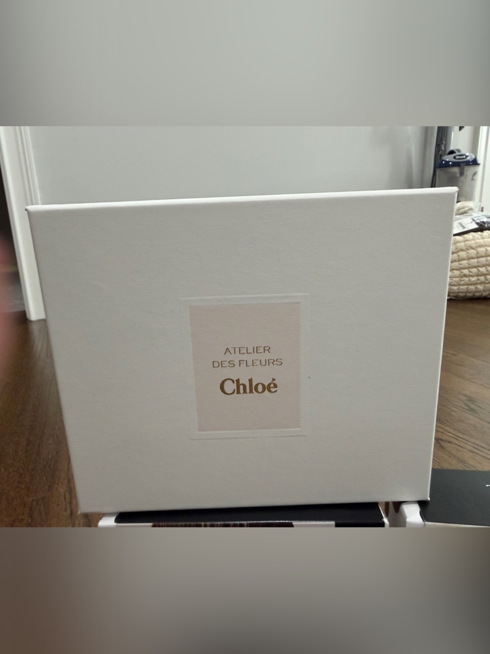 Chloé White Gift Box with Gold Logo
